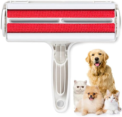 Nado Care Pet Hair Remover Roller - Lint Roller for pet Hair - Self Cleaning Dog &amp; Cat Hair Remover - Remove Dog, Cat Hair from Furniture, Carpets, Bedding, Clothing and More. White