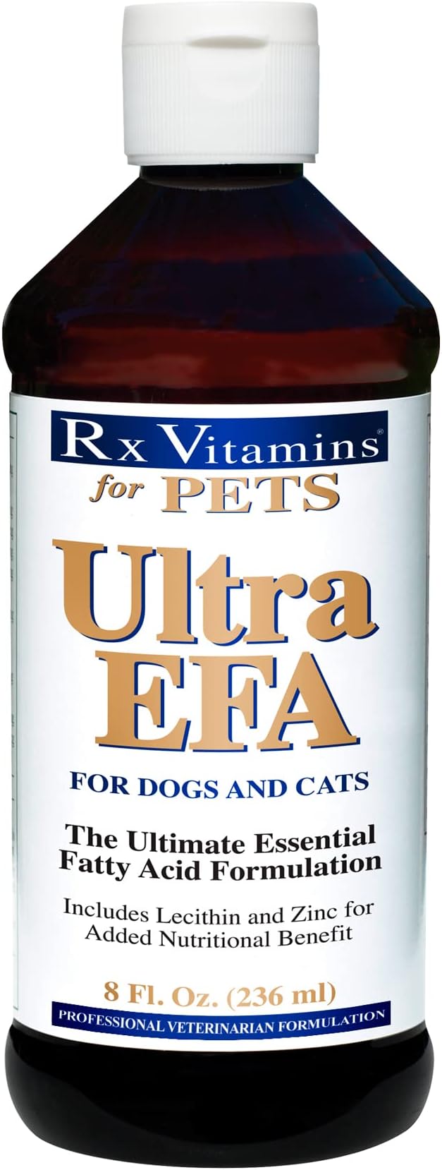 Rx Vitamins for Pets Ultra EFA for Dogs &amp; Cats - Veterinary Essential Fatty Acid Formula - Help Joint Pain &amp; Stiffness - 8 fl. oz.