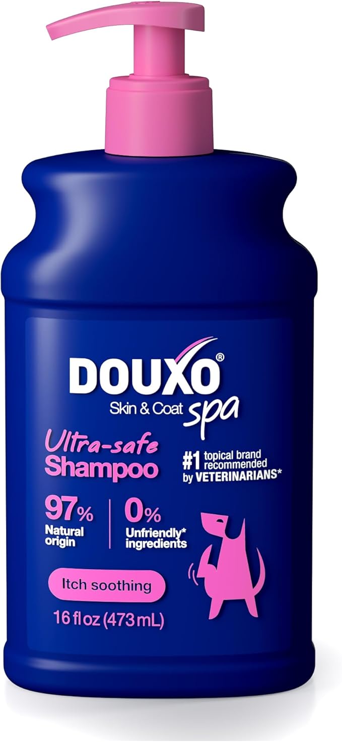 DOUXO® Skin &amp; Coat SPA - Ultra-Safe Dog Shampoo for Itchy Skin, 16 fl oz, Skin-Friendly Formula Cleans and Soothes, Leaves The Coat Soft and Radiant