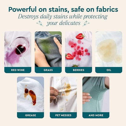 Puracy Stain Remover Spray, Natural Based Travel and Laundry Stain Cleaner for Clothes, Baby Essentials, Kids Stains, Oil and Fabric Spot Cleaner (Unscented, 12 oz)