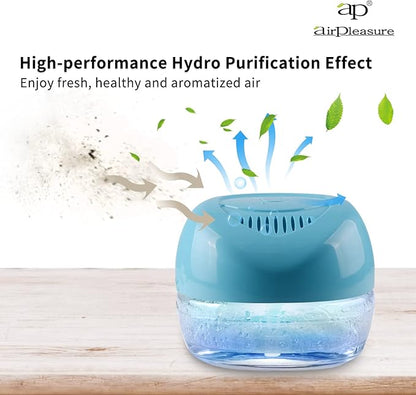 Water-Based Purifier Air Washer, Air Revitalizer &amp; Freshener, Air Fresher with 7 LED Color Changing Light for Rooms (Blue)