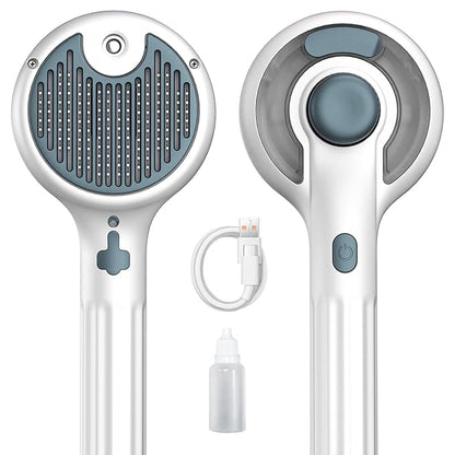 Cat Steam Brush, 3-in-1 Self-Cleaning Pet Grooming Tool with Water Spray, Shedding &amp; Massage Comb for Long &amp; Short Hair Cats and Dogs
