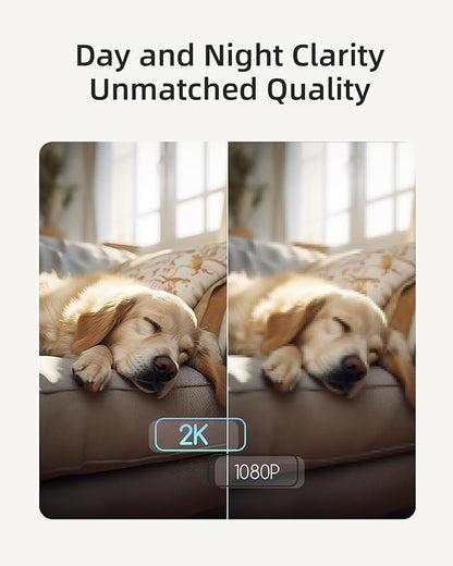 blurams Indoor Security Camera, 5GHz/2.4GHz Dual-Band, 2K PZT Pet Camera with Phone App, 360° Cameras for Home Security, 2-Way Audio, Motion Tracking, Night Vision, Siren, Cloud&amp;SD