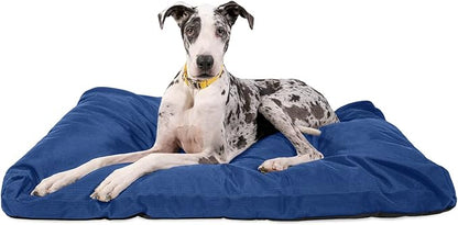 K9 Ballistics Tough Rectangle Pillow XXL Dog Bed - Removable Cover, Washable, Durable &amp; Water Resistant Dog Bed Made for XX-Large Big Dogs 68"x40" Blue Quarz