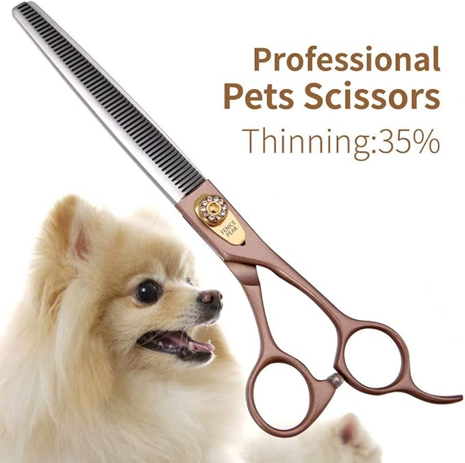 Fenice Peak Professional Thinning Scissors for Dog Cat 7/7.5&