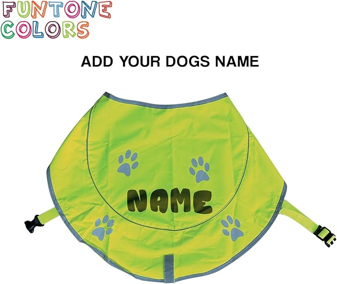Custom Reflective Dog Vest High Visibility Reflective Jacket for Dogs Hunting Safety Gear with Elastic Strap &amp; Clasp, Comfortable, Perfect for Day and Night Walks!