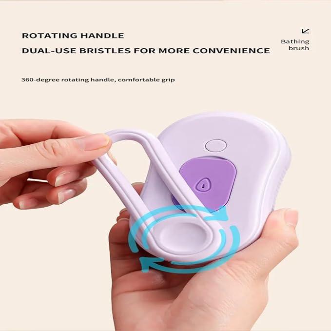 4 in 1 Cat Steam Brush Rechargeable pet spray comb Steam Brush for Cats and Dogs, Massage, Cleaning, Shedding &amp; Combing Multifunctional Hair Removal Anti Static Grooming Tool for home (Purple)
