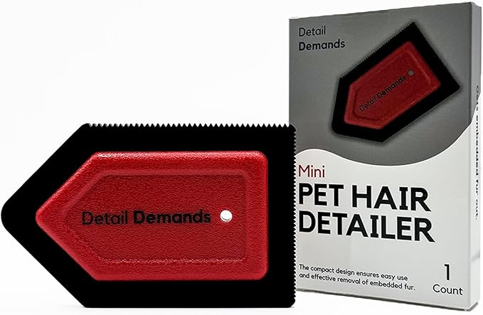 Mini Pet Hair Remover | Dog Hair Remover for Car Carpet &amp; Car Cleaning Supplies, Cat Hair Remover for Furniture, Reusable Carpet Brush and Lint Remover, Pet Hair Removal Tool