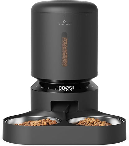 PETLIBRO Automatic Cat Feeder, Automatic Cat Food Dispenser with Freshness Preservation, Timed Cat Feeders with Low Food Sensor for Dry Food, Up to 6 Meals Per Day, Granary Pet Feeder for Cats/Dogs