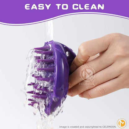 Cat Brush with Soft Rubber Pins, Washable Silicone Pet Brushes for Indoor Cats - Grooming Shedding Massage &amp; Bath, Scratch-Free Removes Hair Mats, Tangles, and Loose Fur for Short to Long Haired