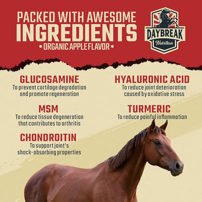 8 in 1 Maximum Strength Equine Joint Supplement - Joint Supplement for Horses - Glucosamine, MSM, Chondroitin, Turmeric, Hyaluronic Acid, Manganese, &amp; Boswelia - 964g (30 Servings)