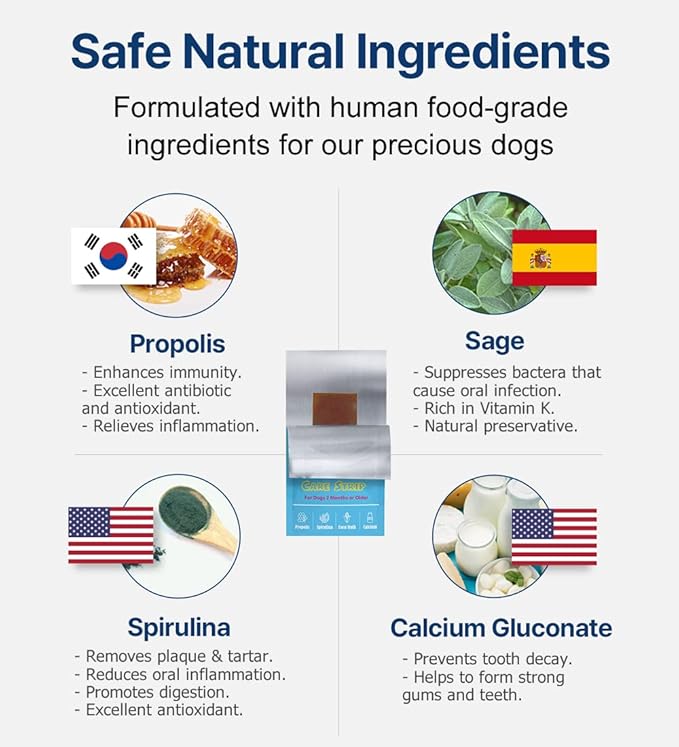 Breath Freshener Strip: Pet Dental Care Supplement for Clean Teeth, Fresh Breath, &amp; Healthy Mouth - Dog Bad Breath Treatment, Brushless Oral Care Toothpaste for Dogs &amp; Cats (30 Strips)