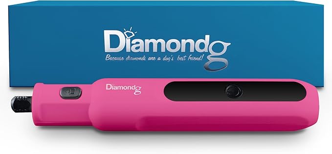 Diamondg Cordless Micro Dog Nail Grinder with Quiet Sound &amp; LED Tip for Large &amp; Small Dogs, 4hrs. Runtime - Electric Dog Nail Trimmer, Heavy Duty Rotary Tool Alternative to Toenail Clippers &amp; Filers