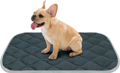 furrybaby Dog Bed Mat Flat Crate Mat with Anti-Slip Bottom Machine Washable Pet Kennel Pad for Dog Sleeping (M 30x19&