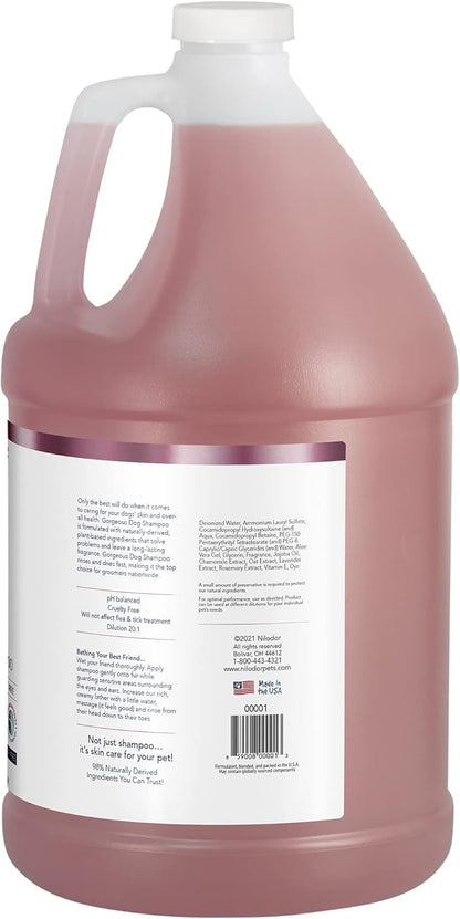 Bobbi Panter Gorgeous Dog Shampoo for Natural Brightening &amp; Whitening, Naturally Derived Ingredients, Tear-Free, Salt-Free, Paraben-free, pH-Balanced, Peach Scent, 20:1 Concentrated Formula, 13 oz