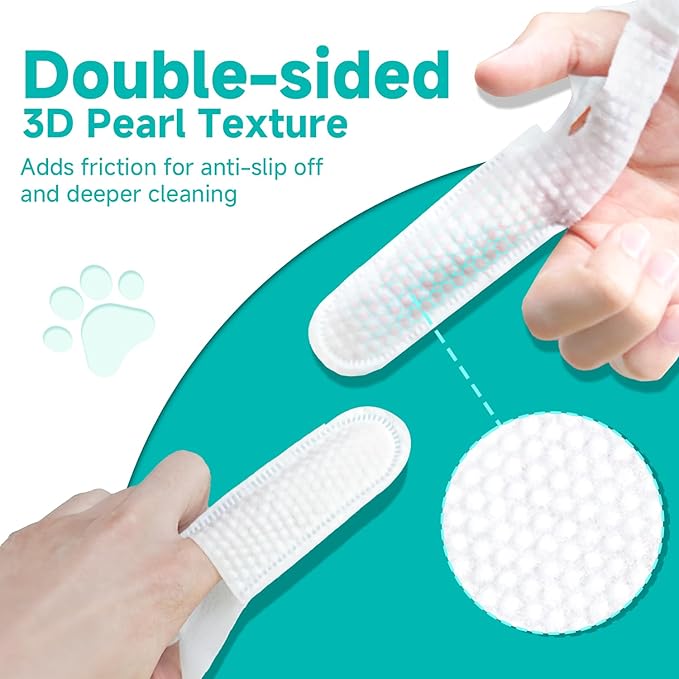 Ear Cleaner Finger Wipes for Dog &amp; Cat [Finger Casing Design][Pet Ear Wipes with Tweezers] for Controlling Ear Infections and Ear Odor Reduce ear wax buildup Natural Ingredients Dog Ear Wipes