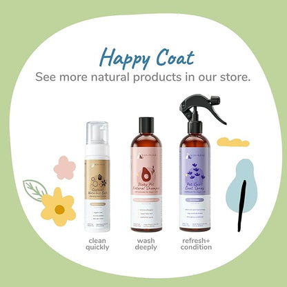 kin+kind Dog Deodorizing Spray - Safe, Natural, &amp; Easy to Use Pet Odor Eliminator, Premium Cat/Dog Detangler Spray Formula Made w/Aloe, Dog Deodorizer for Smelly Dogs/Cats Made in The USA (12 fl oz)