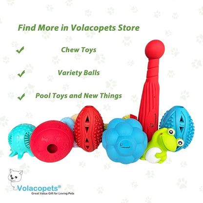 Dog Puzzle Toy, Treat and Dental Balls, Interactive Treat Dispensing Toy for Dogs, Durable Puppy Toys for Teething Small Dogs, Rubber Teeth Balls, Slow Feeder, 2-Pack (Medium Large)