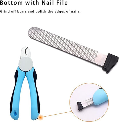 Cat &amp; Dog Nail Clipper and Trimmer with Safety Guard, Avoid Over Cutting Toenail, Equipped with Nail File - Professional Grooming Tool for Pets