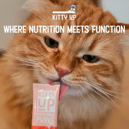 Lickable Cat Treats -Real Tuna Multivitamin Puree with Lysine &amp; Taurine for Indoor Cats | Grain-Free, Squeeze Tube (12 Pack)