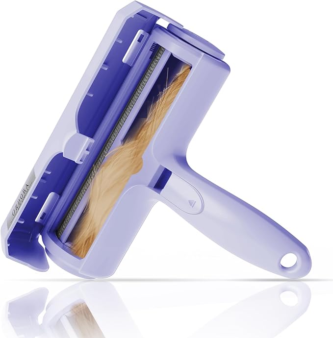 ORDORA Pet Hair Remover for Couch, Reusable Dog Hair Remover Roller for Dog &amp; Cat, Self-Cleaning, No Adhesive or Sticky Tape Needed, Perfect Fur Remover for Couch (Violet)