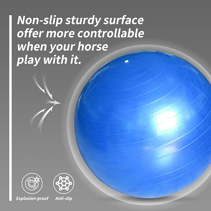 17 Inch Horse Play Ball - Anti-Burst Herding Ball for Play &amp; Training