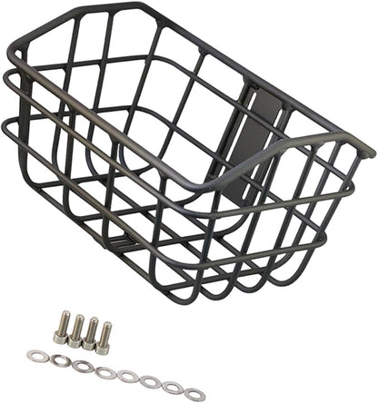 Basket Black Front Sturdy Construction Aluminum Alloy Large Capacity Accessories Cargo Container for Pet Transport