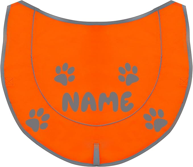 Custom Reflective Dog Vest High Visibility Reflective Jacket for Dogs Hunting Safety Gear with Elastic Strap &amp; Clasp, Comfortable, Perfect for Day and Night Walks!