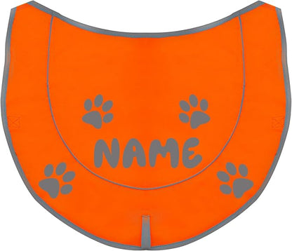 Custom Reflective Dog Vest High Visibility Reflective Jacket for Dogs Hunting Safety Gear with Elastic Strap &amp; Clasp, Comfortable, Perfect for Day and Night Walks!