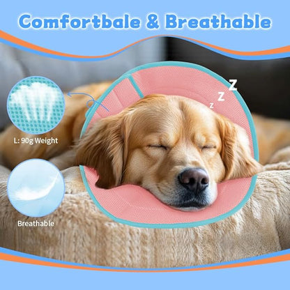 Dog Cone Soft Recovery Collars &amp; Cones After Surgery for Medium Large Dogs, Comfy Ecollars to Stop Licking, Adjustable, Dog Ecollars for Recovery Fabric: Soft Comfort, Ecollars of Shame Alternatives