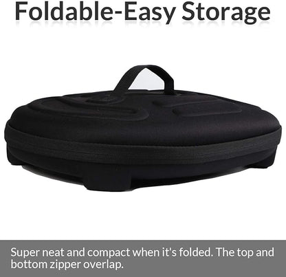 Collapsible Cat Carrier Hard, Travel Pet Carriers Bag for Small Dogs for Car Travel with Ventilation Guinea Pig 2 Small Cats Carrier Cage Dog Crate (Black)