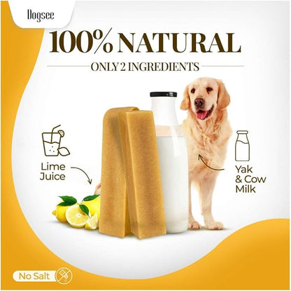 Dogsee Original Himalayan Yak Cheese Chews (XL - 9 Pieces) | Rawhide-Free | Long-Lasting | Fights Plaque &amp; Tartar | Helps Clean Teeth