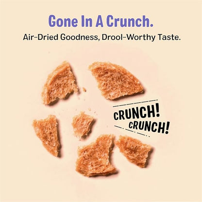 Three Dog Bakery Bark’N Crunch! Chicken Chips, Crunchy Treats for Dogs, Single Ingredient, High Protein Snacks, No Artificial Flavors or Colors, Made in The USA, 8 oz