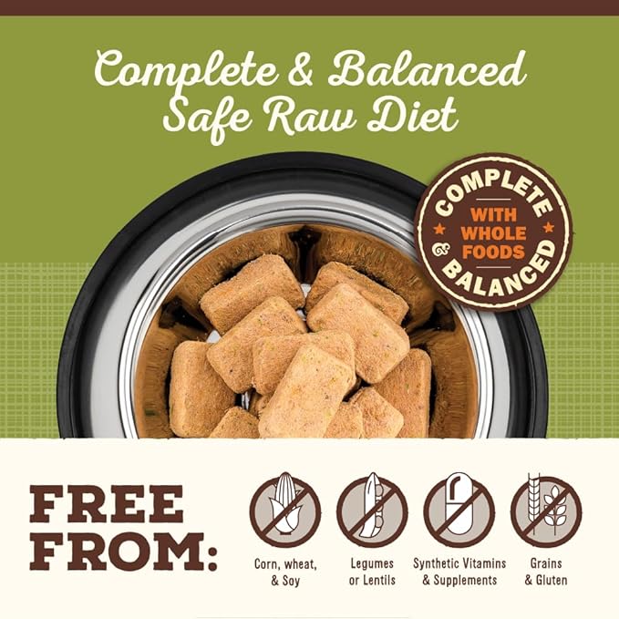 Primal Freeze Dried Raw Dog Food Nuggets, Lamb, Complete &amp; Balanced Meal, Also Use as Topper or Treat, Premium, Healthy, Grain Free, High Protein Raw Dog Food, 5.5 oz