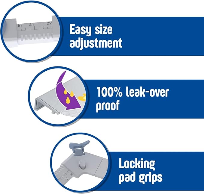 SureGrip Pee Pad Holder - Fits All Common Pad Sizes, 100% of Urine Stays on Pad, Built-in Lock &amp; Release Pad Grips Secure Pad to Holder, Holder Can Secure to Floor, No Sliding or Folding