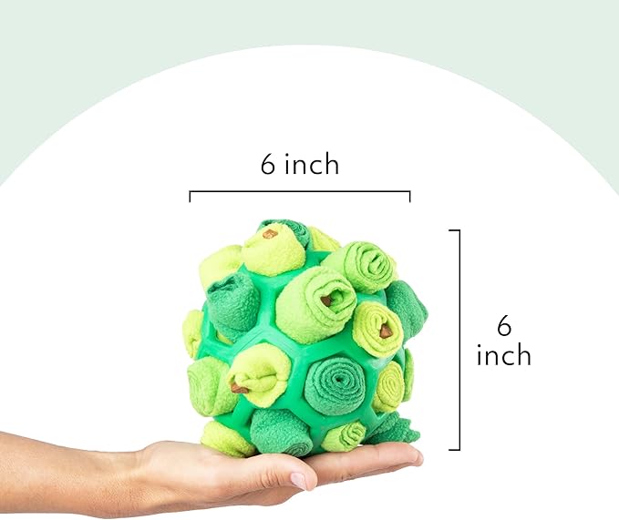 Reggie Forager Ball for Dogs | Mealtime Enrichment Toy | Reduces Boredom, Hyperactivity, Stress | Vet-Approved &amp; Ideal for All Ages, Breeds, and Sizes (Forager Ball - Turkey &amp; Pumpkin)