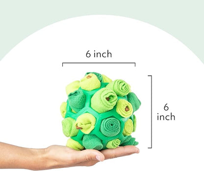 Reggie Forager Ball for Dogs | Mealtime Enrichment Toy | Reduces Boredom, Hyperactivity, Stress | Vet-Approved &amp; Ideal for All Ages, Breeds, and Sizes (Forager Ball - Turkey &amp; Pumpkin)