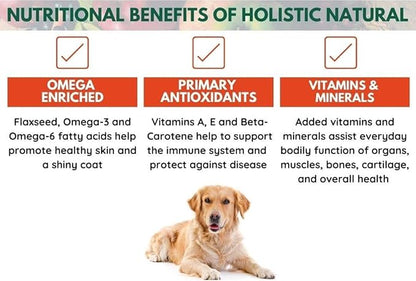 Bench &amp; Field Holistic Natural Adult Dry Dog Food, Chicken Meal and Brown Rice Recipe 6.6 lb Bags (Pack of 4)