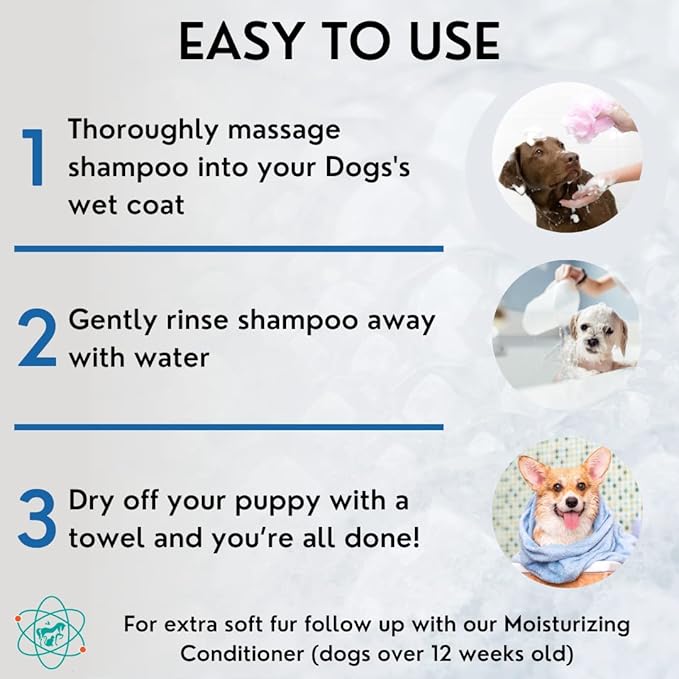 Gallon Bottle 5 in 1 Dog Shampoo for Itchy Skin - Sensitive Skin Dog Shampoo for Smelly Dogs - Dog Shampoos &amp; Conditioners - Made in The USA