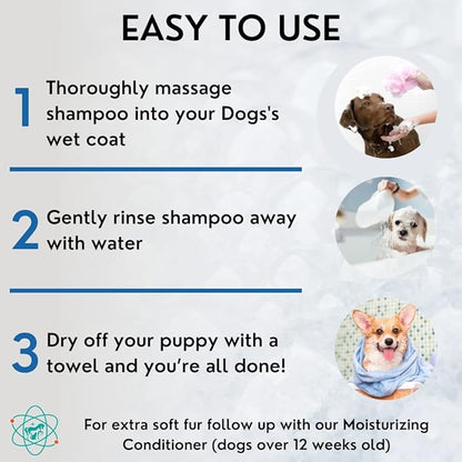 16 floz 5 in 1 Dog Shampoo for Itchy Skin - Sensitive Skin Dog Shampoo for Smelly Dogs - Dog Shampoos &amp; Conditioners - Made in The USA