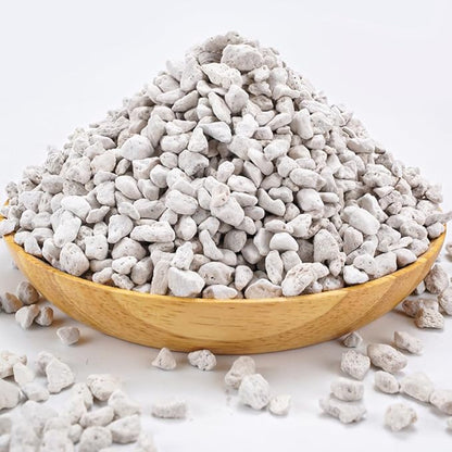 TOYPOPOR Horticultural Bonsai Pumice Succulent Cactus Plants Garden Turface Pumice Gravel Rock Tree Soil Additive Faster Draining Blend, Optimal Drainage, Improves Soil Aeration and Promotes Root 6lbs