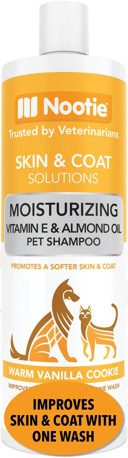 Nootie - Pet Shampoo for Sensitive Skin - Revitalizes Dry Skin &amp; Coat - Natural Ingredients - Gentle Dog Shampoo - Cleans &amp; Conditions,16 oz