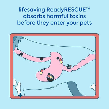 ReadyRESCUE - Dog First Aid Kit Essential - Activated Charcoal Detox for Dogs, Cats, Pets - Animal First Aid Kit - Dog Medical Emergency Kit - Dog Travel Essentials - 30g (3 Vials of 30g)