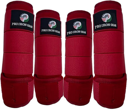 Horse Medicine Brushing Boots Leg Wraps Protection Gear Set of 2 and Set of 4 in 14 Colors