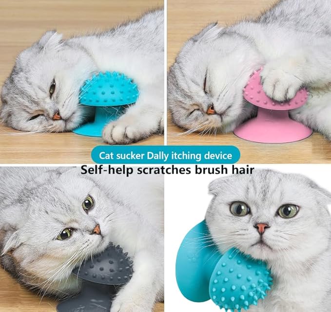 3-Pack Cat Scratcher cat self groomer for Loose Fur Removal, Catnip Massager, Massage Combs for Short &amp; Long Fur Cats and Kittens