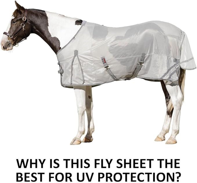 Schneiders Soft Interlock Mesh II Horse Fly Sheets | Superior UV &amp; Insect Protection | Versatile Euro Fit Option | Reflective Safety Design