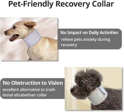 MANON ROSA Dog Neck Brace Elizabethan Collar for Pet After Surgery Recovery Adjustable Breathable Neck Cervical Cone for Small Medium Dogs Puppies Kittens with Spinal IVDD Issues (M 5.9-12.6",Pink)