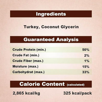 Afreschi Turkey Jerky Dog Treats – 4 oz, USA-Sourced Trukey, All-Natural, Hypoallergenic, High-Protein, Low-Fat, Healthy &amp; Easily Digestible, Puppy &amp; Training Snack
