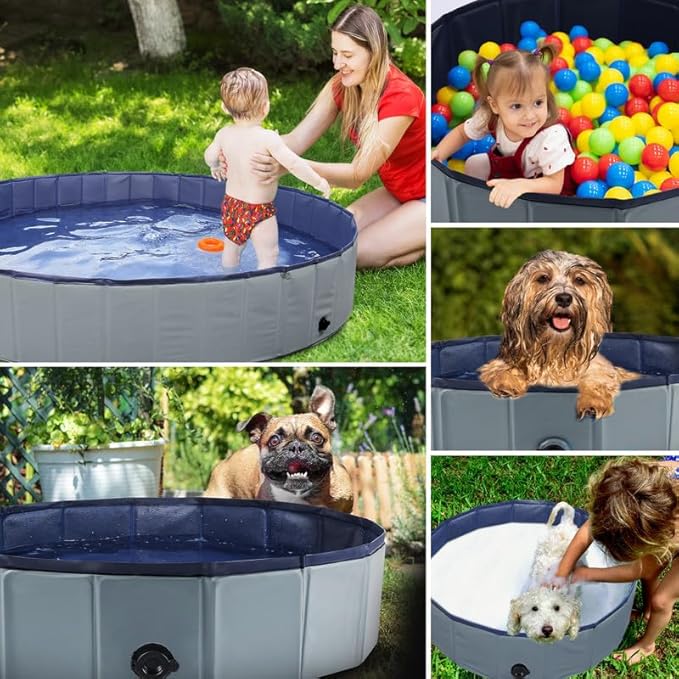 Foldable Dog Bath Swimming Pool 71&