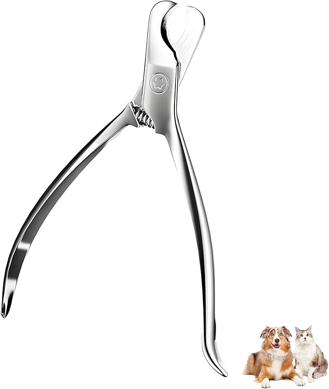 Dog Nail Clippers &amp; Cat Nail Trimmers - Sharp Stainless Steel Professional Pet Nail Clippers for All Dogs, Thick Nails &amp; Indoor Cats - Ergonomic Non-Slip Handle for Safe, Comfortable Grooming